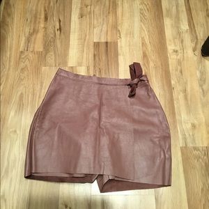 JoiTees Pink leather skort *offers welcome*